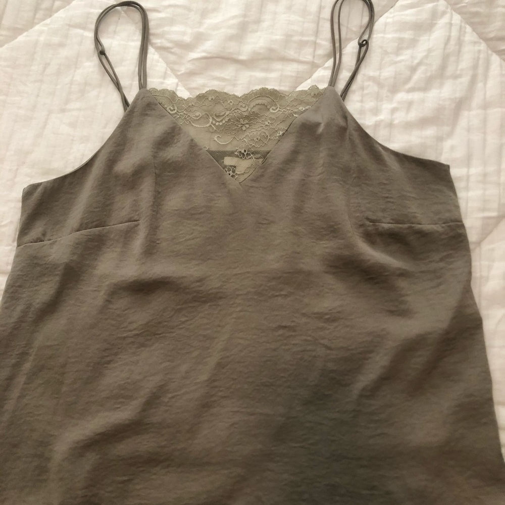 H&M lace satin tank top